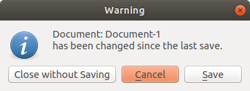 Orange commit button