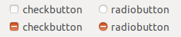 Checkboxes and radio buttons unchecked and mixed